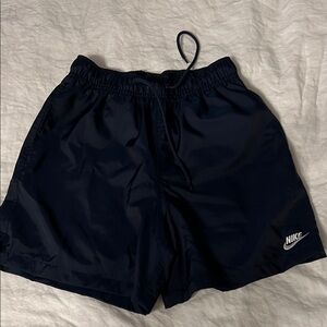 Nike Men's Dark Navy Athletic Shorts with Drawstring